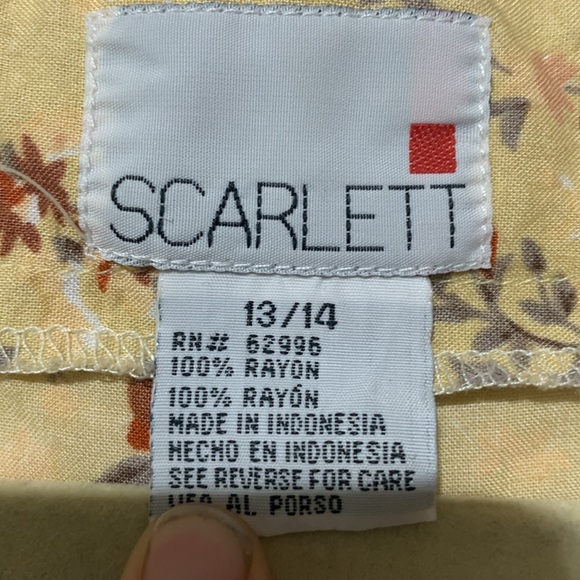 Vintage Scarlett Floral Button Down Maxi Dress - Picture 4 of 6